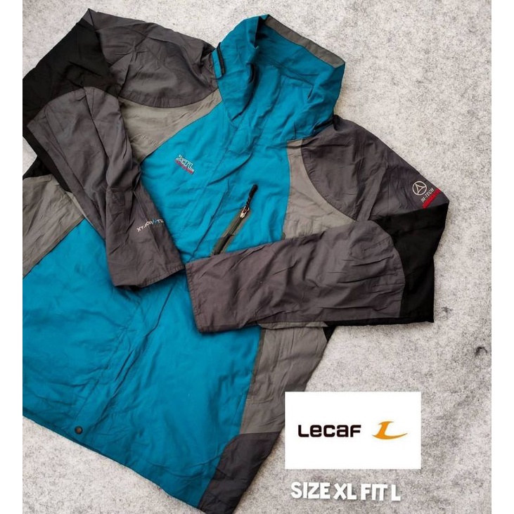 Jaket Outdoor Lecaf Original Blue Waterproof XT-Formtex shell Second