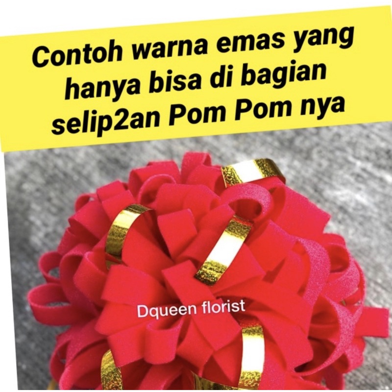 Pita Peresmian murah isi 1 Pom Pom dan 1 pc Gunting