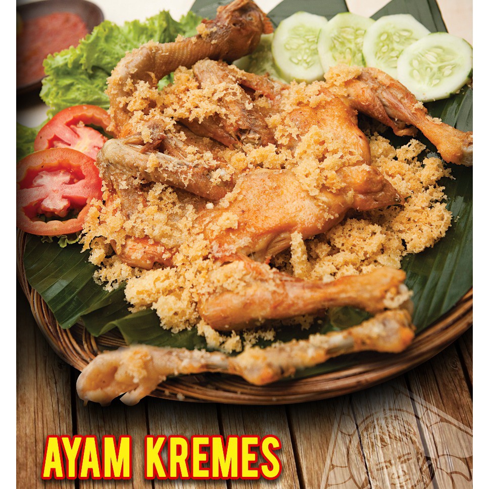 

1 ekor Ayam negeri kremes