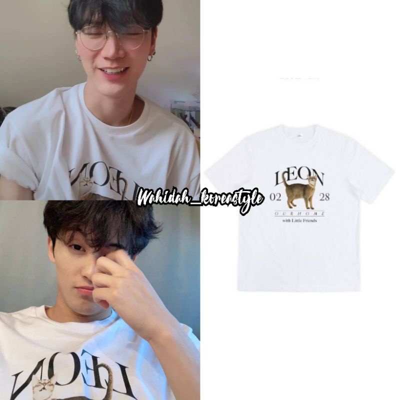 T-shirt Ten Mark NCT WayV "Our Home Leon 0228 with Little Friends" Baju Idol KPop Fashion