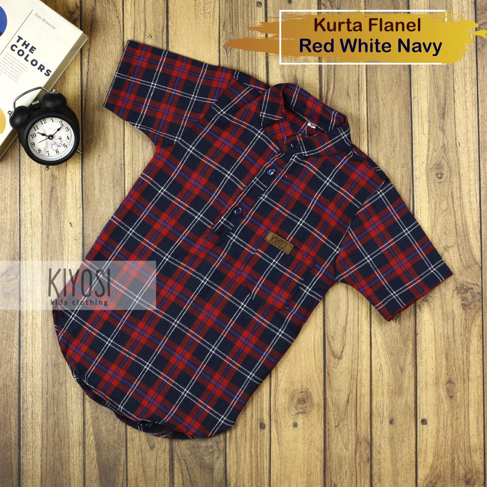 Baju Koko Kurta Flanel Anak Premium 1-5 Tahun Murah COD Keren