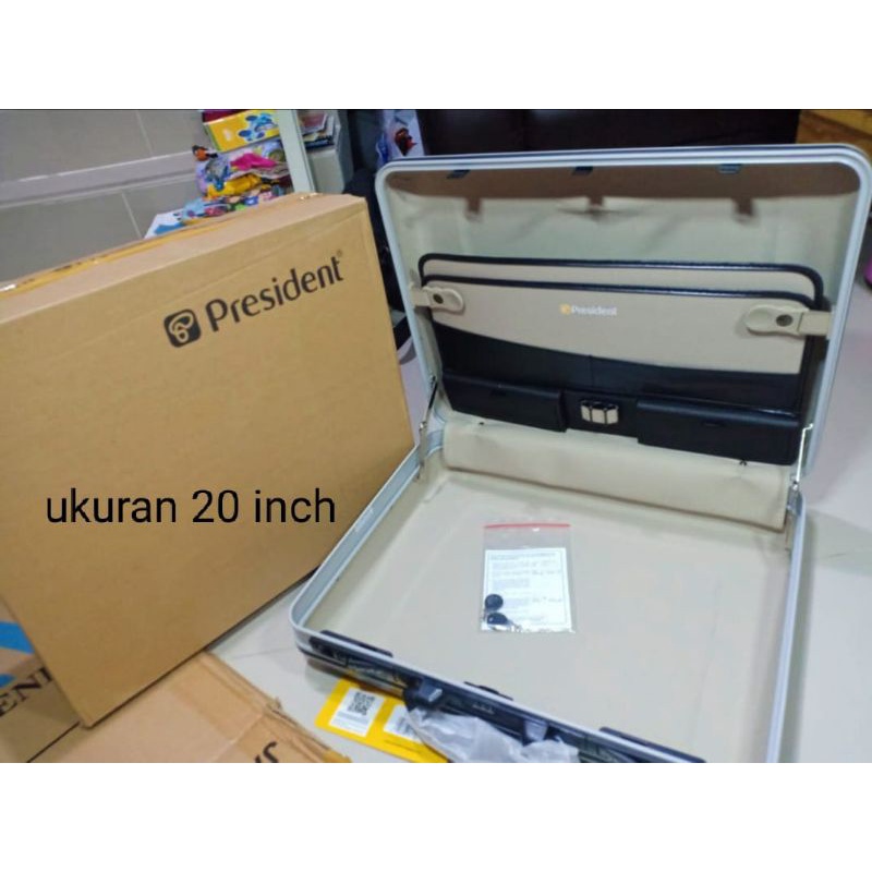 BRIEFCASE PRESIDENT FIBER 18IN&amp; 20IN ORIGINAL KOPER DOKUMEN TAS KANTOR TERMURAH TERLARIS FREE DOS DOBEL