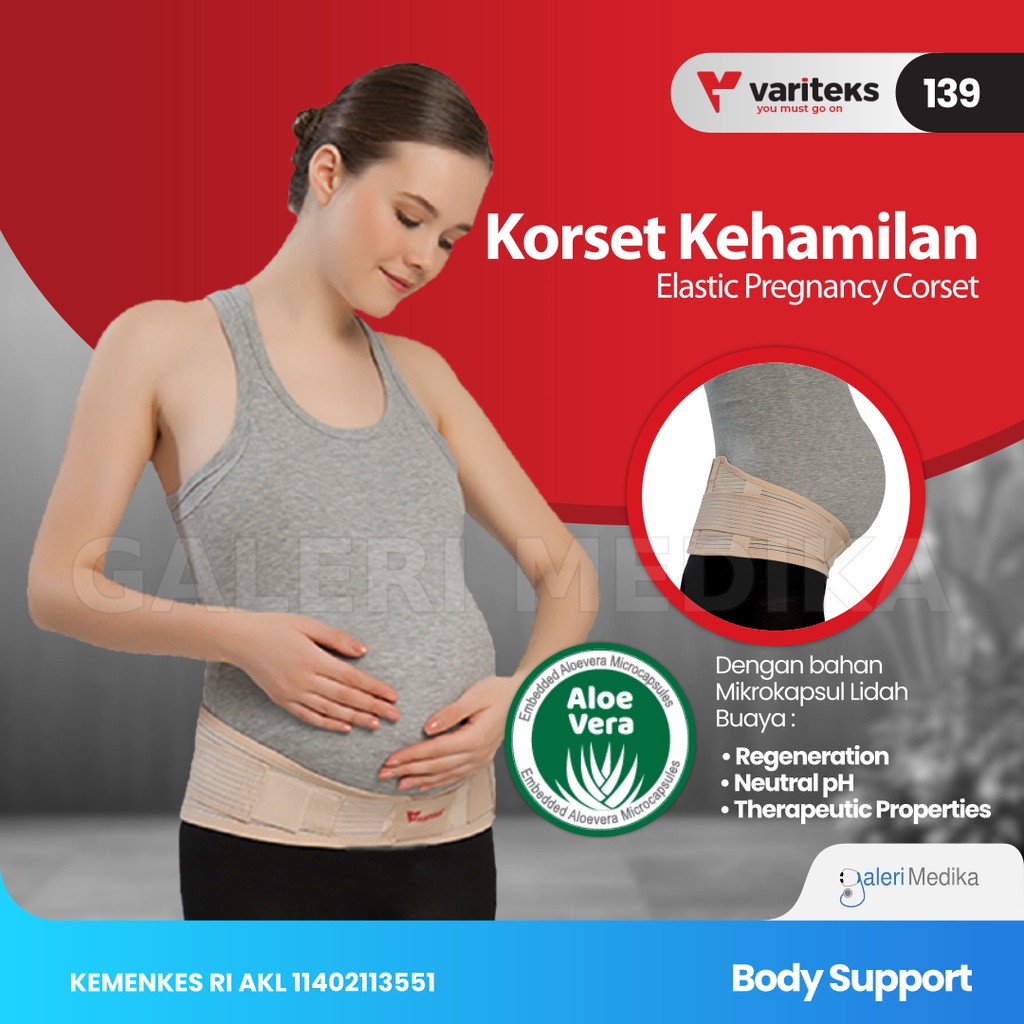 Korset Ibu Hamil Variteks 139 Elastic Pregnancy Corset - Mengurangi Resiko Keguguran dan Mengatasi Nyeri Pinggang