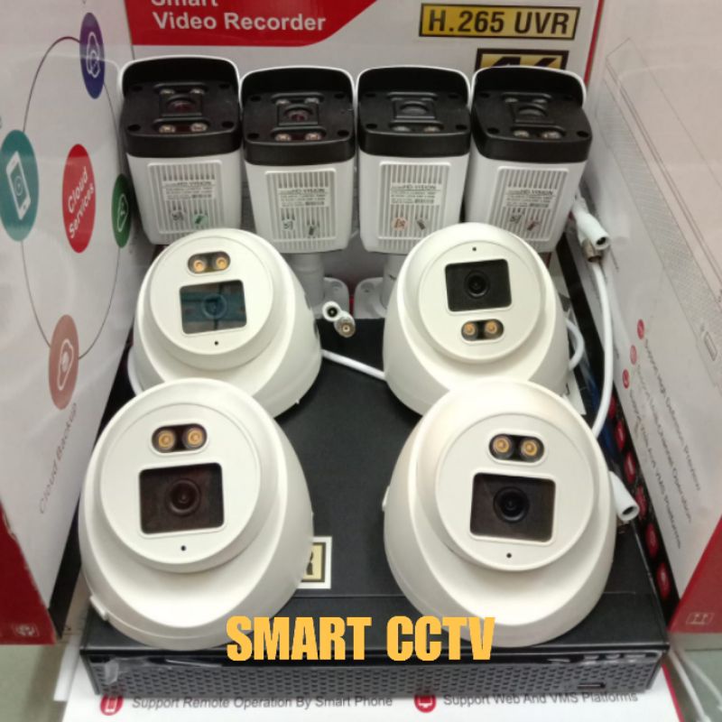 PAKET CCTV COLORVU 6MP FULLHD 8 CHANNEL 8 KAMERA LENGKAP