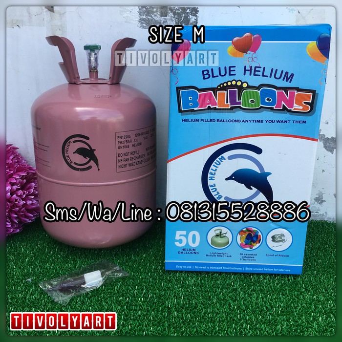 [SALE] Tabung Gas Helium Size M - 13 Liter