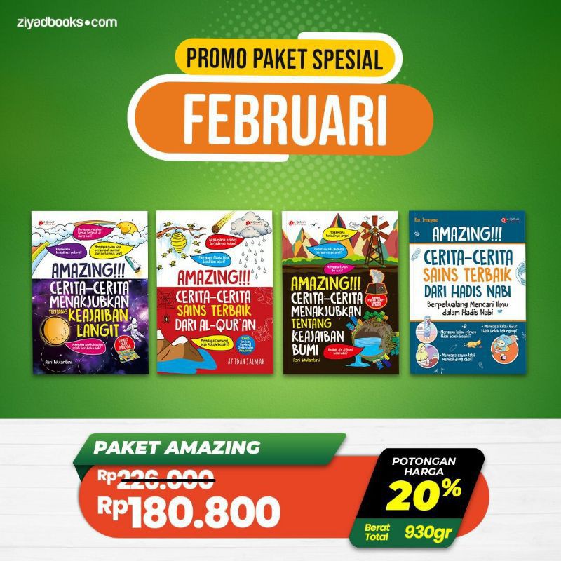 Buku Anak - Paket Amazing Cerita Sains Ziyad Books