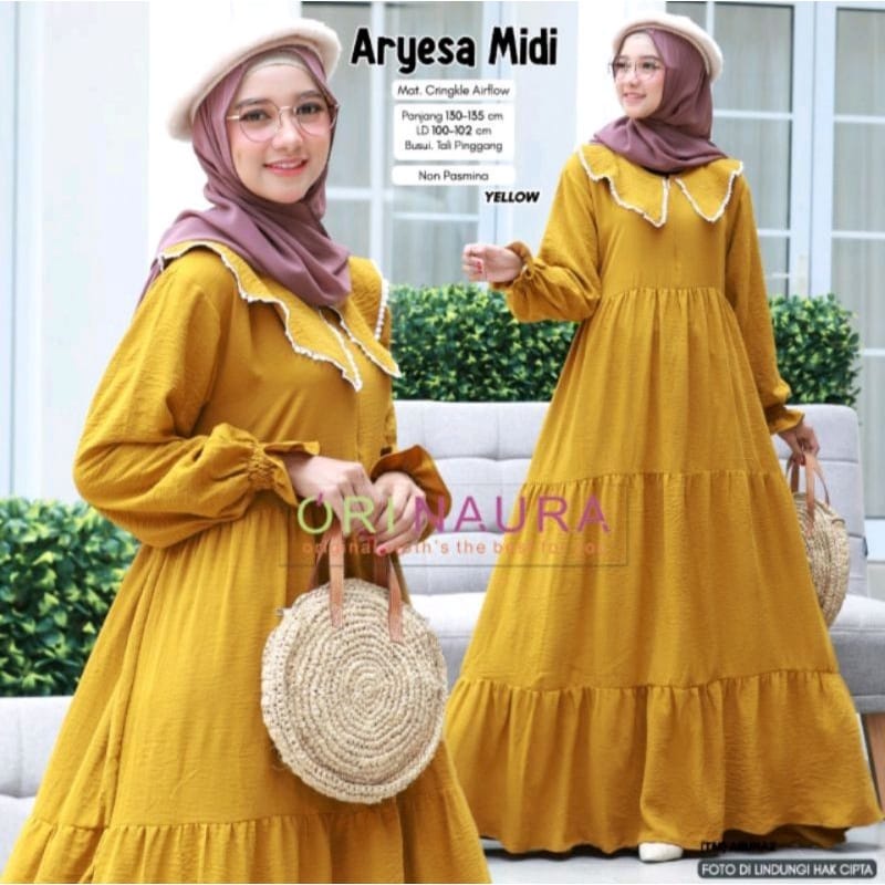 [PROMO] MIDI DRESS MUSLIM / MASITA MIDI DRESS / TARTA MIDI DRESS / gamis kotak-kotak terbaru / midi 
