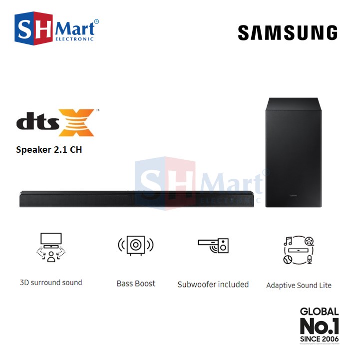 SAMSUNG SOUNDBAR HW-A550 2.1CH DTS DOLBY 5.1 3D SURROUND ( MEDAN)