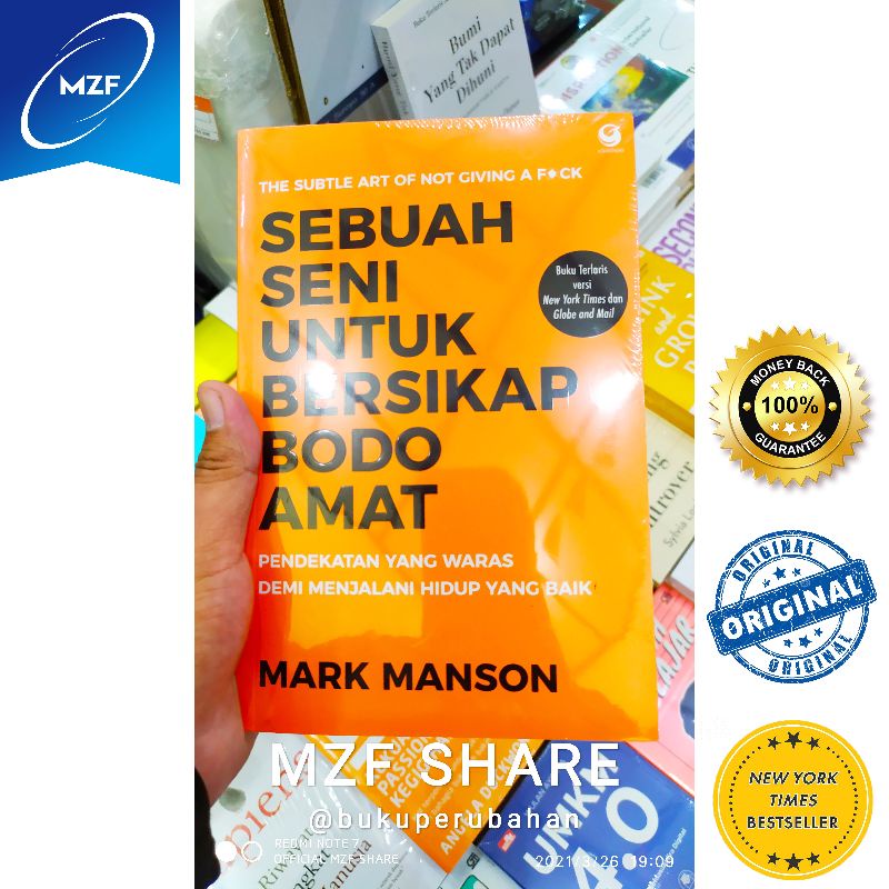 [ORI] BUKU SEBUAH SENI UNTUK BERSIKAP BODO AMAT - MARK MANSON