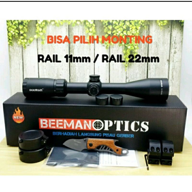 beeman optics 3-9x40 // NEW TELESCOPE BEEMAN OPTICS MILDOT WA / ANTI GETAR