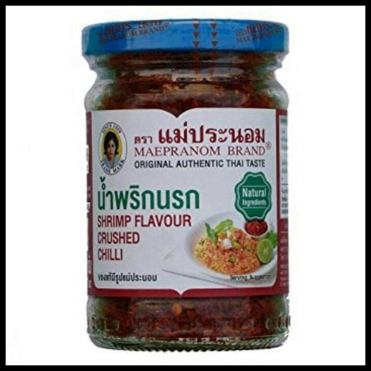 Mae Pranom Shrimp Flavor Thai Crushed Chili Bubuk Cabe Kering Thailand