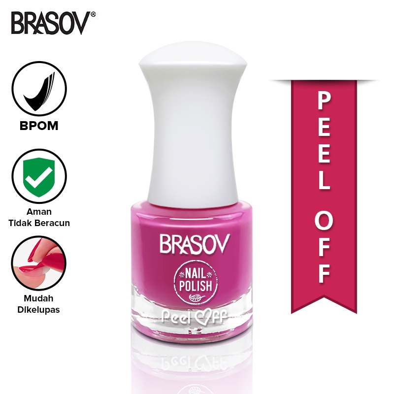 [1 pcs] BRASOV Kutek Cat Kuku 9 ml Nail Polish Peel Off