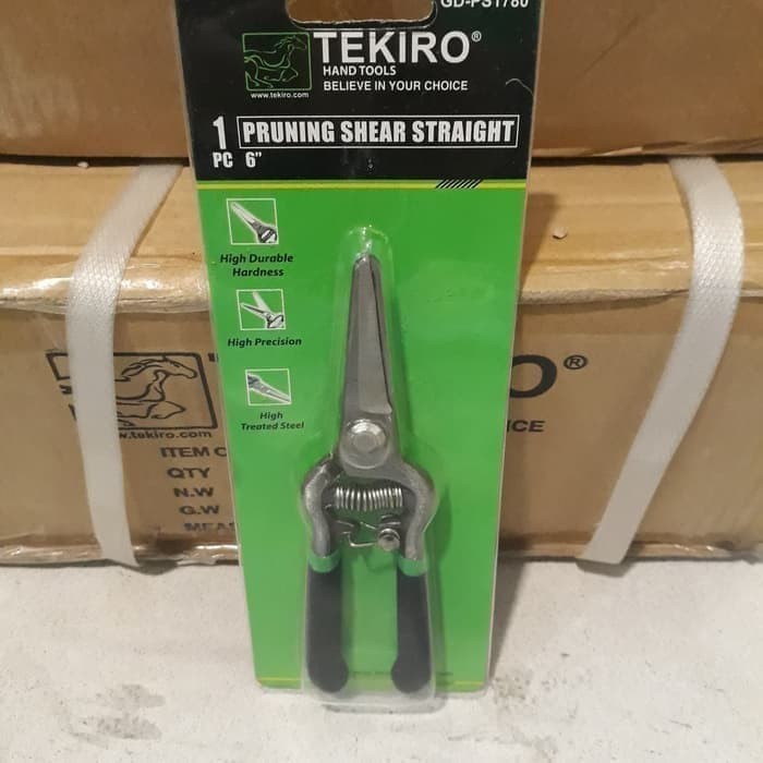 GUNTING DAHAN LURUS 6 8 INCH TEKIRO PRUNING SHEAR STRAIGHT RANTING BATANG POHON BERKEBUN KEBUN TAMAN