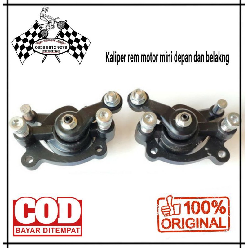 KALIPER REM/PALA BABI REM MOTOR MINI TRAIL/MINI GP/ATV MESIN RUMPUT 50cc 1set