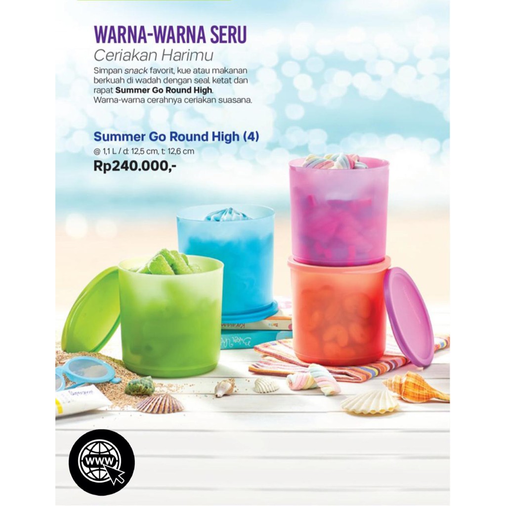 TUPPERWARE - Summer Go Round High Set (4pcs)