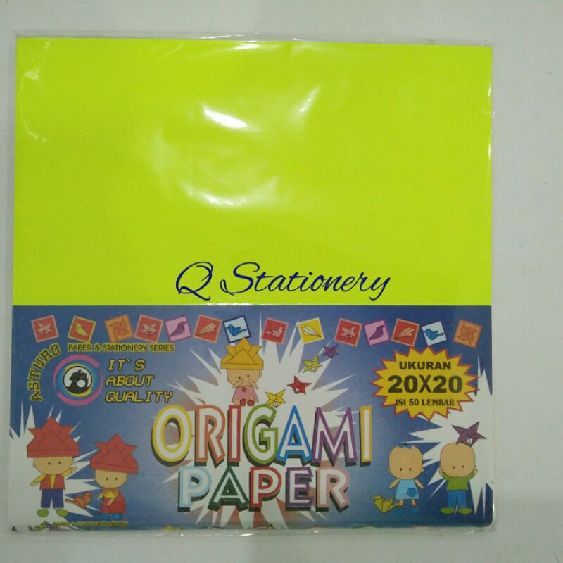 

Origami/ kertas lipat 20 x 20 Asturo