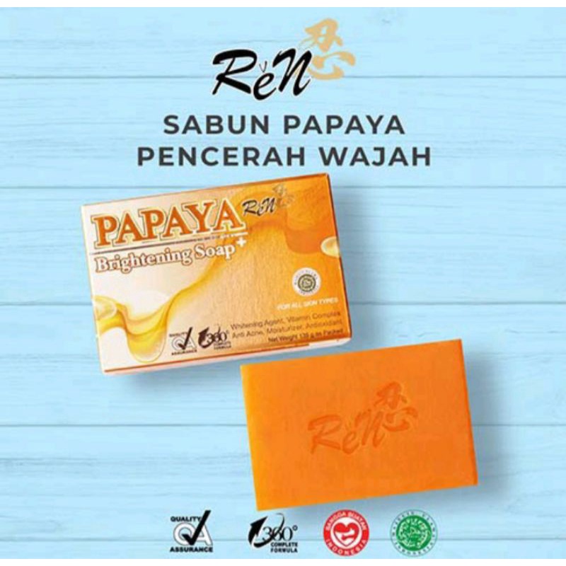 Sabun Pepaya ReN PT Amosys Indonesia 100% Original