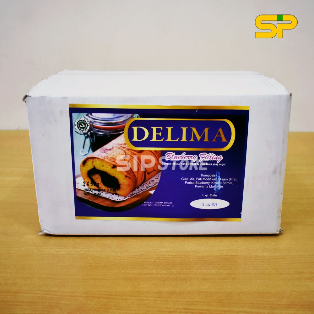 DELIMA Selai Bluberi / Selai Roti / Blueberry Filling 10kg