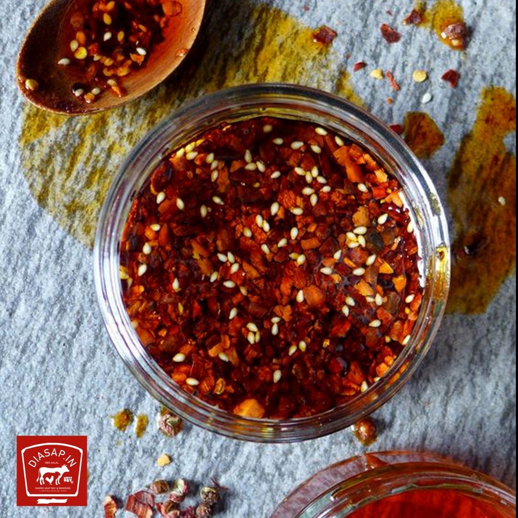 

Sambal Chili Oil Tambahan Sachet Daging Asap Diasapin Bandung