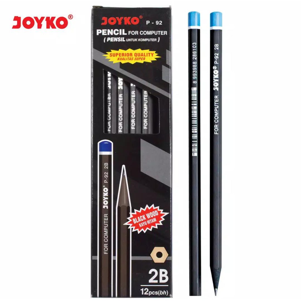 

Pencil / Pensil Joyko P-92 / 2B / 1 BOX 12 PCS