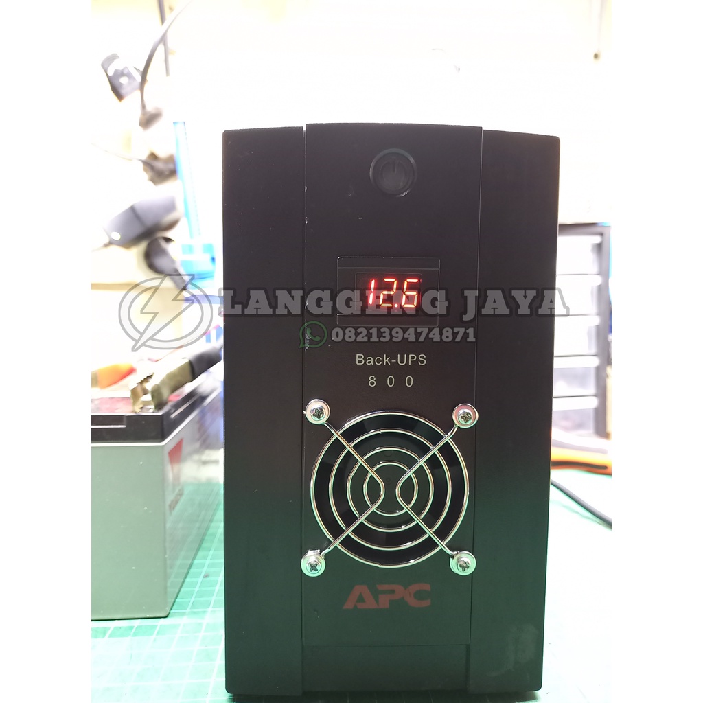 UPS APC BX800LI- MS 800VA/415WATT 12Volt Modif Aki External (7ah - 100ah) Dan Fan