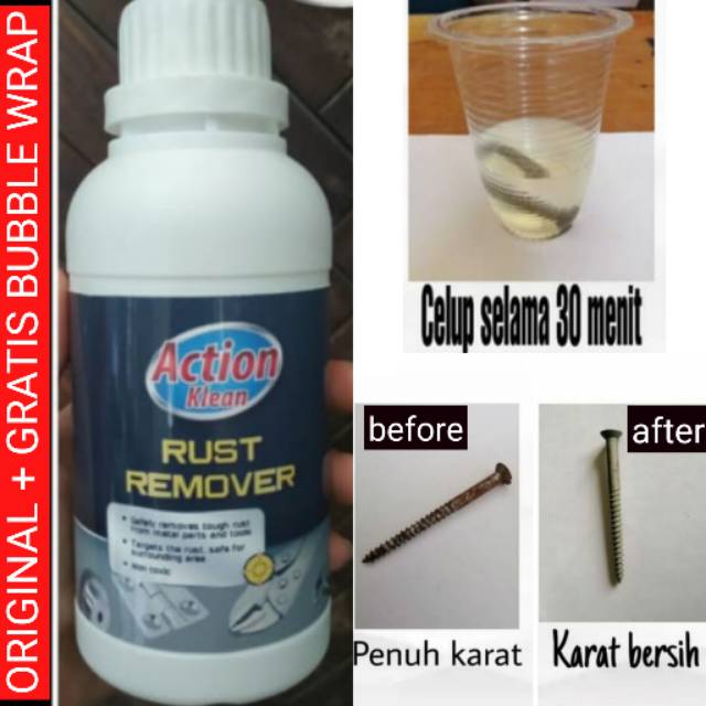 Jual Cairan Pembersih Karat Besi And Logam Action Klean Cleaner Rust Remover Penghilang Stainless 1863