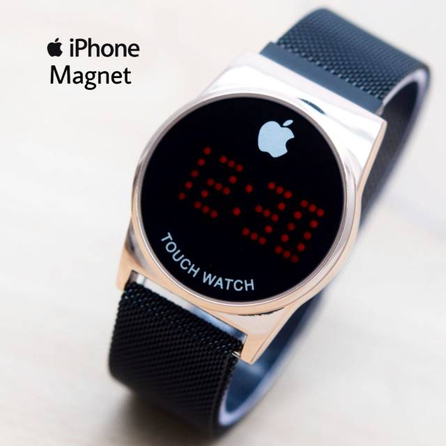 JAM TANGAN WANITA IPHONE MAGNET BULAT