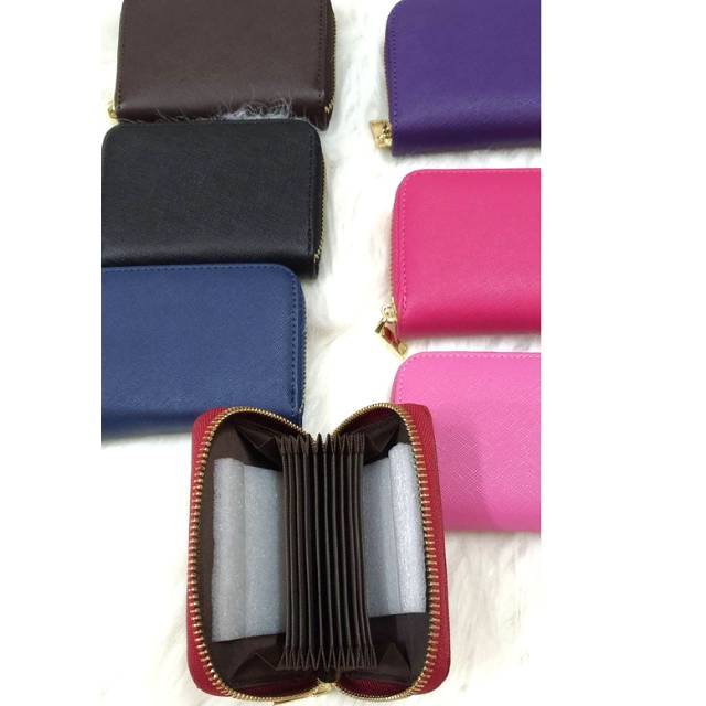 dompet kartu fashion card holder wallet PU leather libra