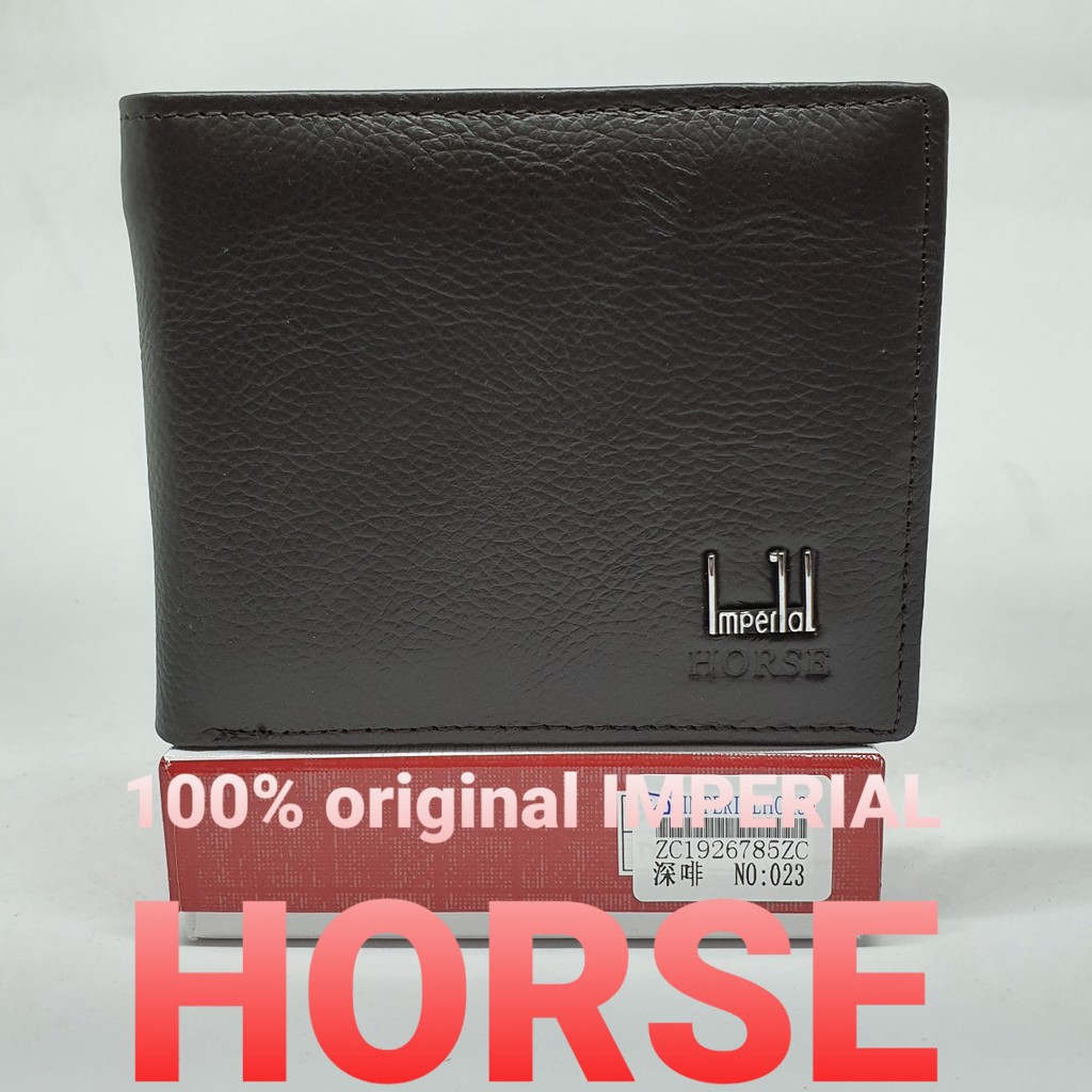 Dompet Pria Kulit Asli Import Original Branded 100% Horse Imperial Model Distro Harga Terjangkau Tipe Keren Anak Muda