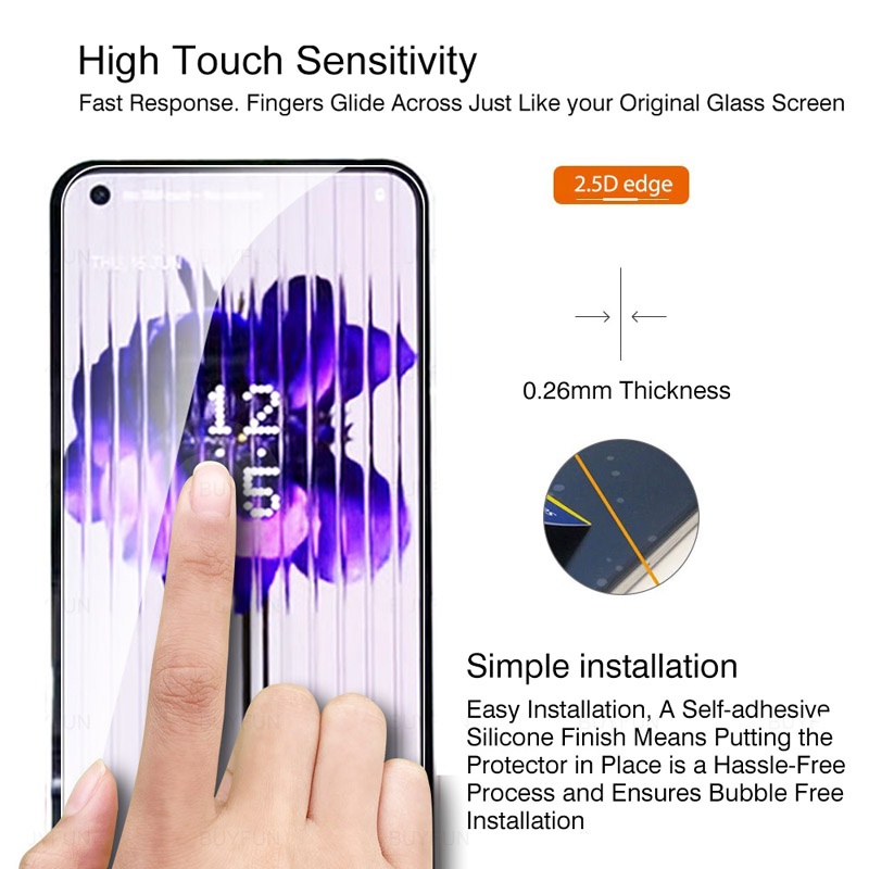 Pelindung Layar Tempered Glass HD 9H Anti Ledakan Untuk Iphone 1