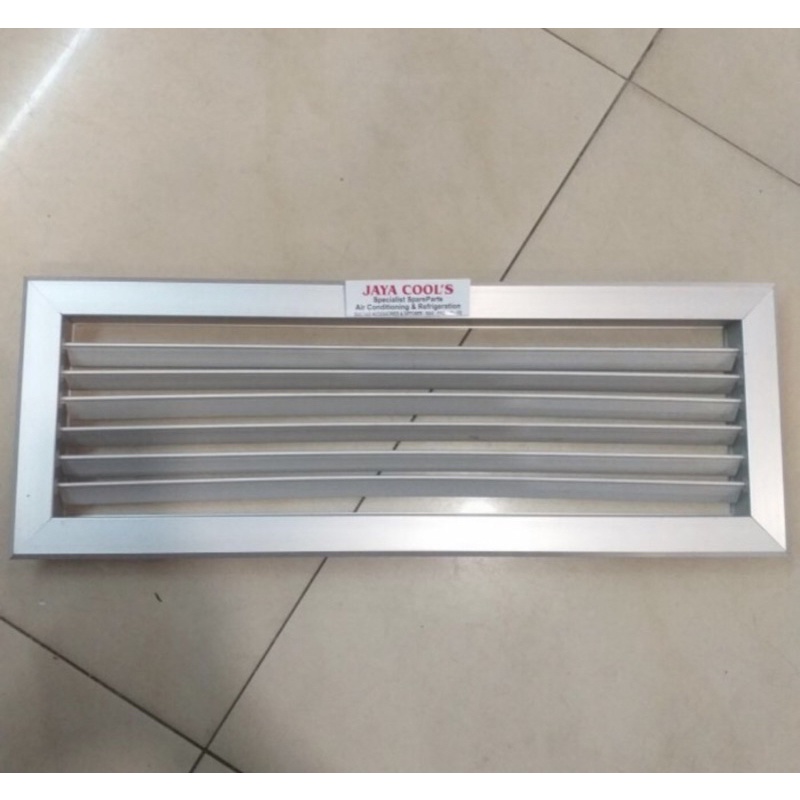 Grill ducting ac 15x40cm ukuran dalam (lobang)