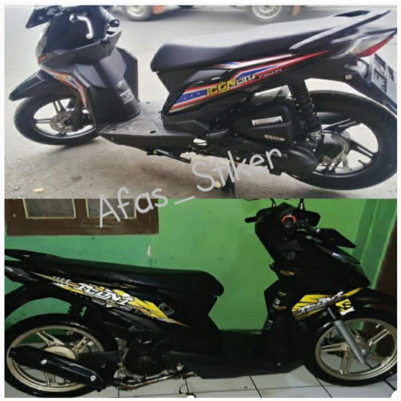 stiker Beat new striping beat esp injection sticker Beat street 2017-2019 Thailand lis body beat