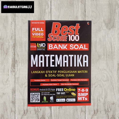 Buku Materi Soal Smp Best Score 100 Bank Soal Matematika Smp Mts 7 8 9 Shopee Indonesia