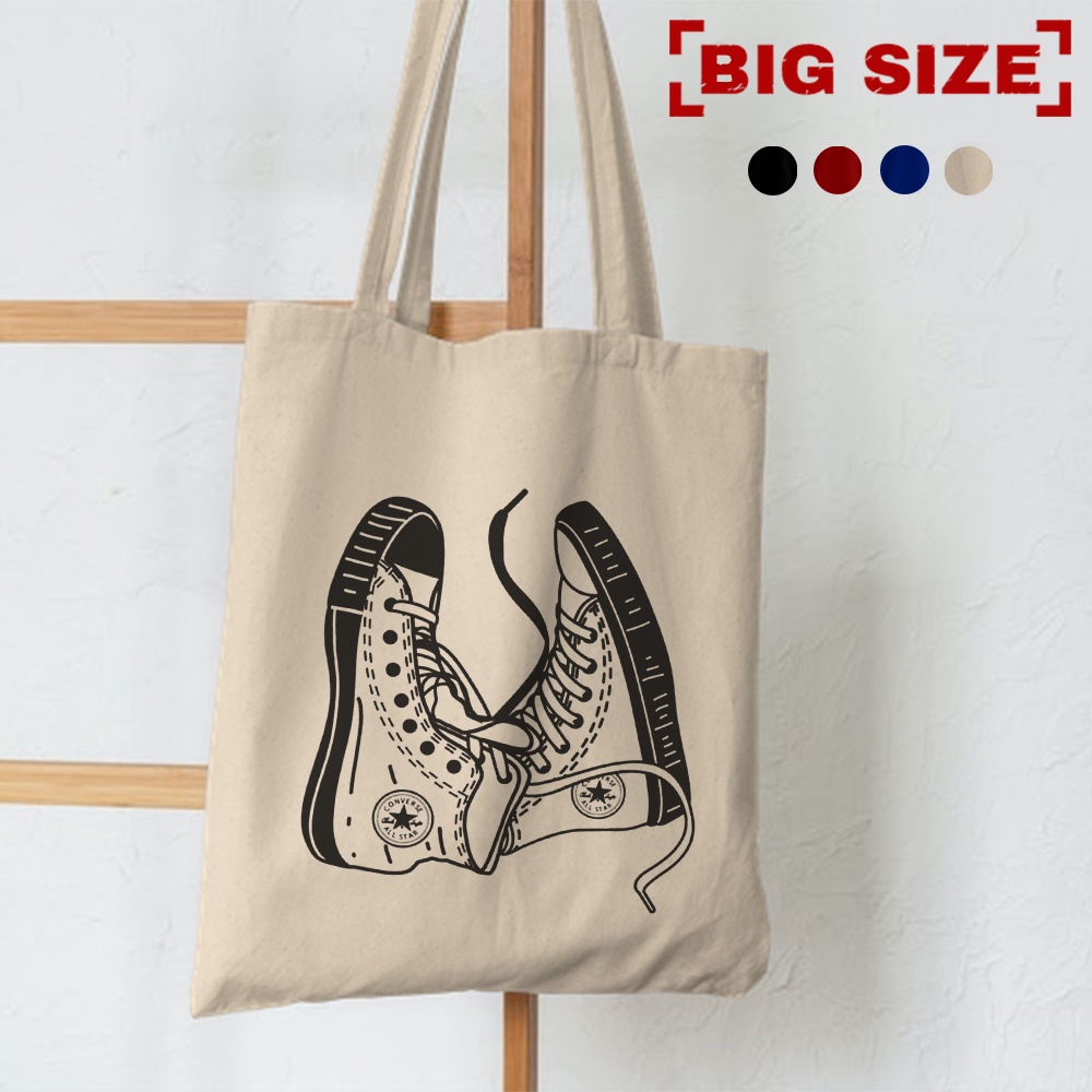 9.9. PROMO 2022 TOTE TERBARU RESLETING TOTEBAG KPOP / TOTE BAG KPOP / KOREA / ANIMAL TOTE UKURAN BESAR RESLETING KANVAS WARNA HITAM MARUN NAVY KREM GRATIS ONGKIR