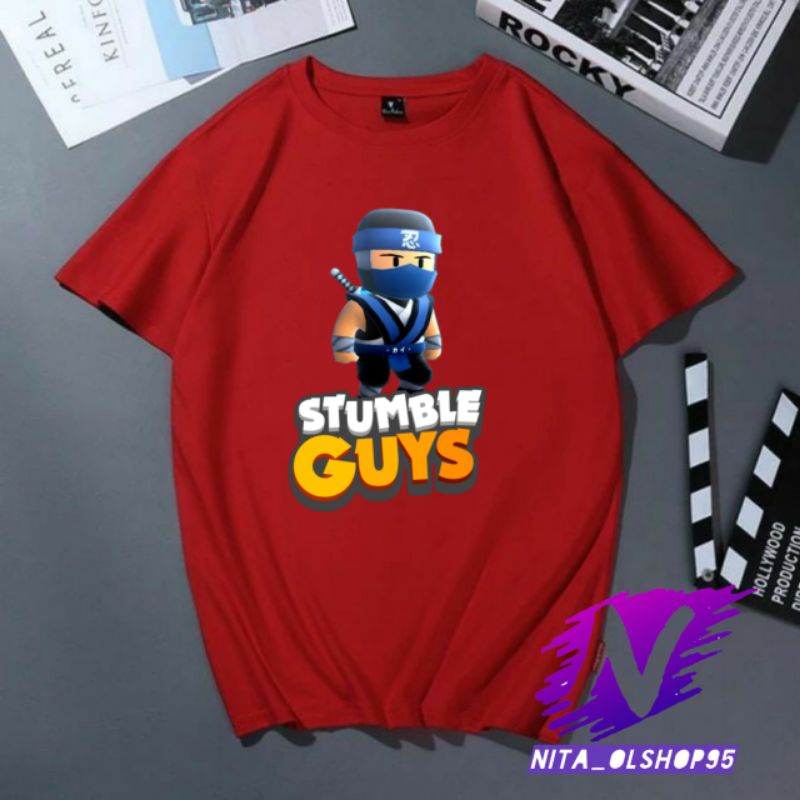 kaos stumble guys baju kaos anak stumble guys ninja