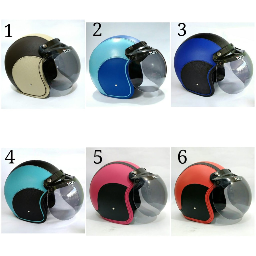 Helm Bogo FULL Retro Kulit Klasik Sudah SNI Shopee Indonesia Helm Bogo FULL Retro Kulit Klasik Sudah SNI Shopee Indonesia