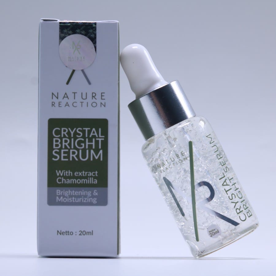 NR Serum Wajah Glowing Nature Reaction Crystal Bright HALAL MUI & BPOM 100% DIJAMIN ORIGINAL