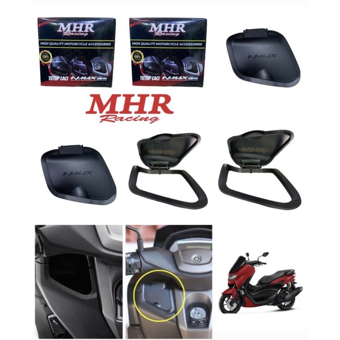 BAROKAH GAMIS Cover Tutup Laci Kiri All New Nmax 155 2020 MHR Racing Tutup Bagasi