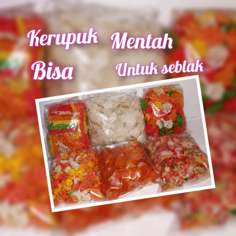 

Kerupuk seblak mentah warna warni 250 gr