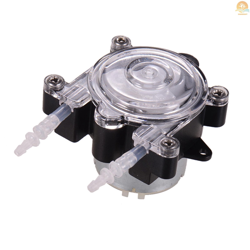 GROTHEN DC 6V DIY Dosing Pump Mini Peristaltic Dosing Head Self-Priming Function Large Flow 65ml/min for Aquarium Lab Chemical Analytical Water Liquid