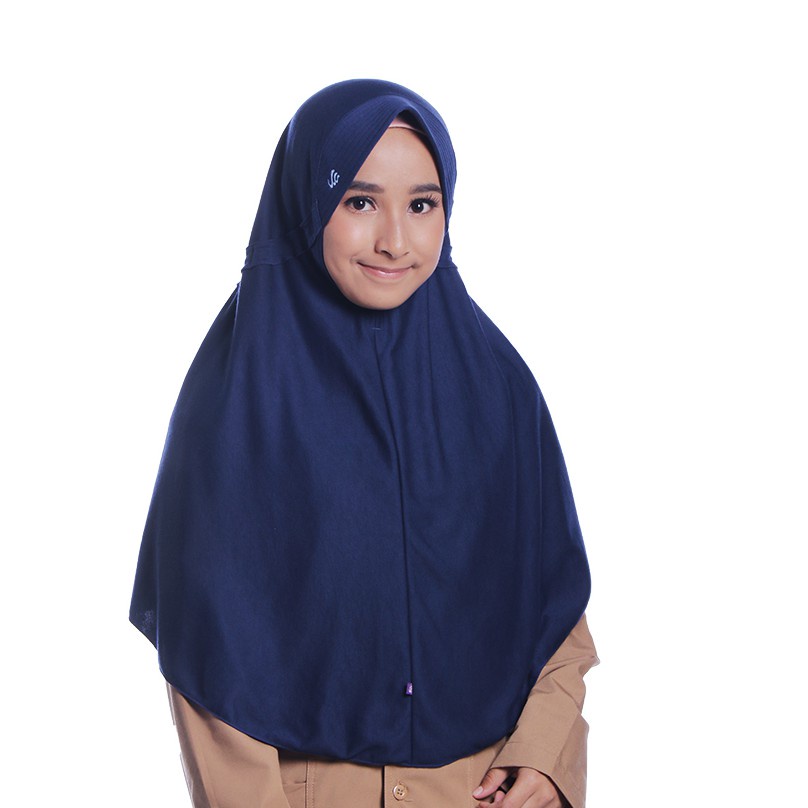 Kerudung Jilbab Serut Sekolah Ukuran M Untuk Anak SD/SMP Rabani kw Pita Polos/ Jilbab Hijab Krudung Anak Sekolah Instan Serut