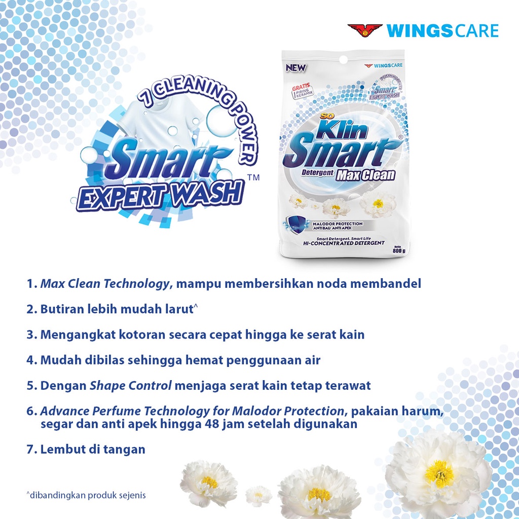 Soklin Smart Deterjen Bubuk White 725 gr