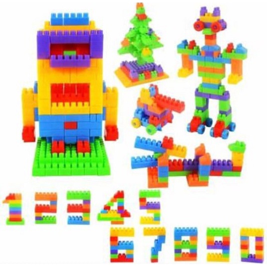 RB22 Mainan Kreatif Blocks Block Balok Susun Block Bongkar Pasang Isi 270 Pcs