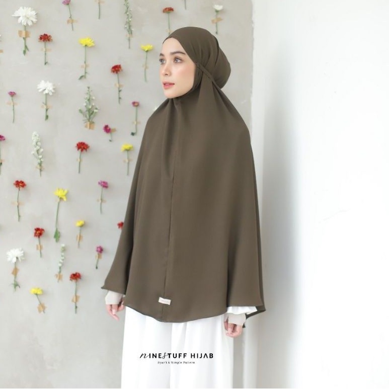 Ninestuff Hijab | Bergo Maryam Jumbo Wollycrepe