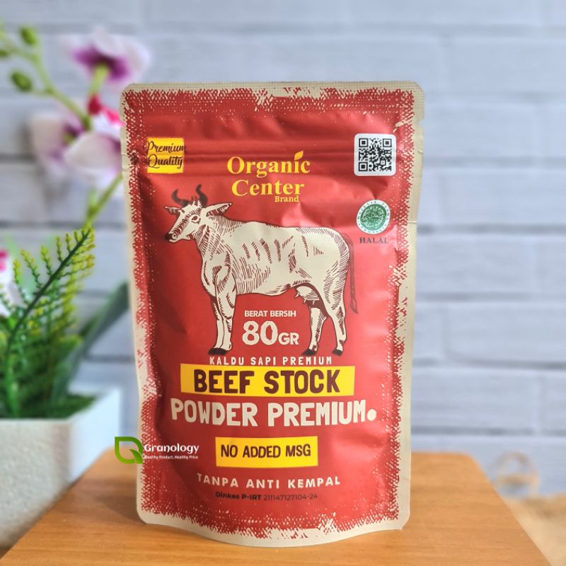 Organic Center PREMIUM Beef Stock Powder / Kaldu Sapi 80 gram