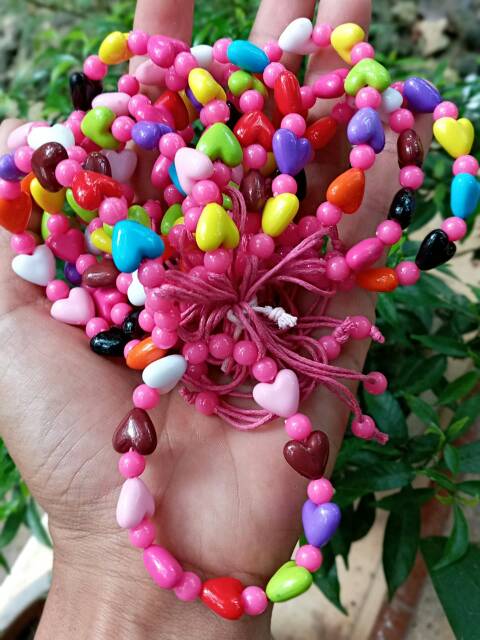 6Lusin Gelang Mute/Mote Manik Anak Warna Bisa Pilih Motif