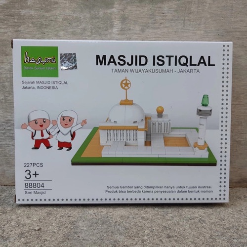 Lego Basumi Masjid Istiqlal - Block Sejenis Sembo Anak Edukatif Masjid