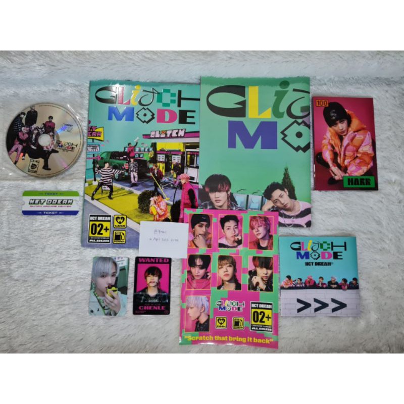 [READY INA] album glitch mode, photocard Jisung, lenti chenle