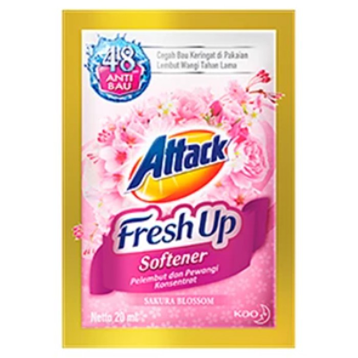 Attack Fresh Up Softener Renteng 6x20ml - DIGITV