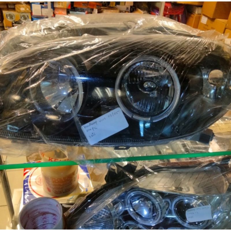 lampu depan vios lama 2003 2004 2005